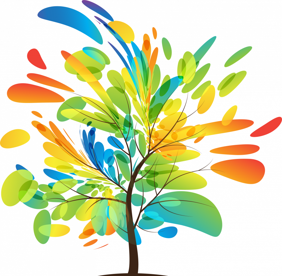 Colourful tree that symbolizes equality and inclusive education.